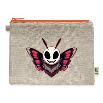 Evil Moth - Hemp Carry All Pouch - natural/orange - Front