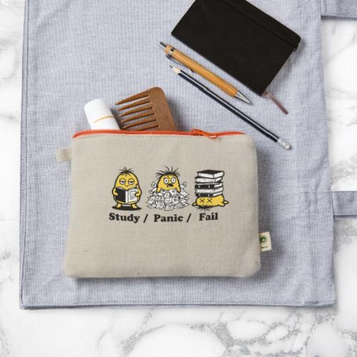 Funny Student Study Panic Fail Back To School - Hemp Carry All Pouch