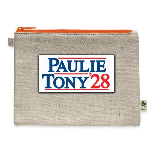 Paulie and Tony for Co-President 2028 - Hemp Carry All Pouch