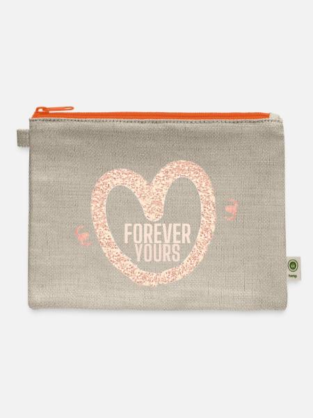 forever yours - Hemp Carry All Pouch - natural/orange