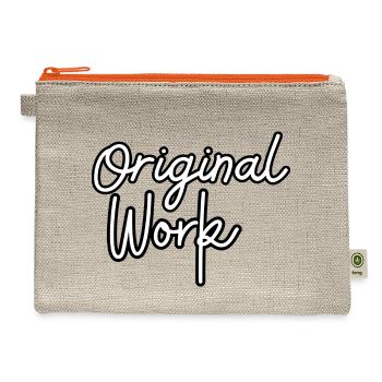 Original Work - Hemp Carry All Pouch - natural/orange - Front