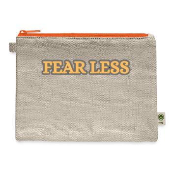 FEARLESS DESIGN - Hemp Carry All Pouch - natural/orange - Front