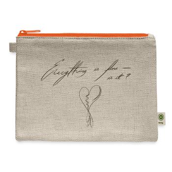 Brokenhart - Hemp Carry All Pouch - natural/orange - Front
