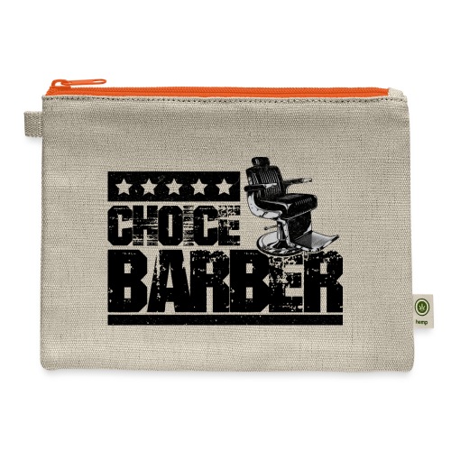 Choice Barber 5-Star Barber - Black - Hemp Carry All Pouch