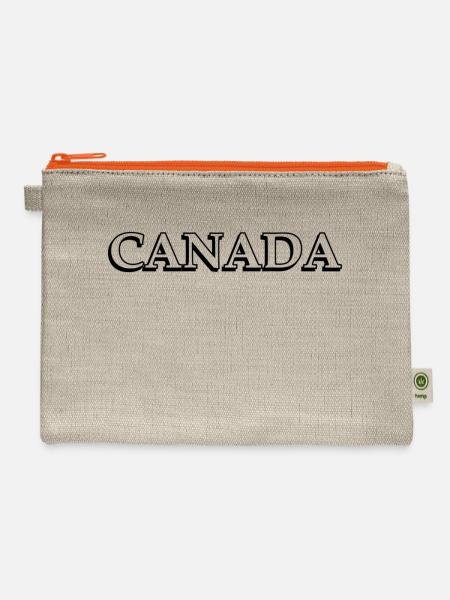 canada - Hemp Carry All Pouch - natural/orange