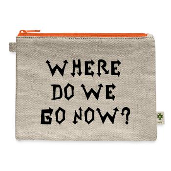Where Do We Go Now - Concept - Hemp Carry All Pouch - natural/orange - Front
