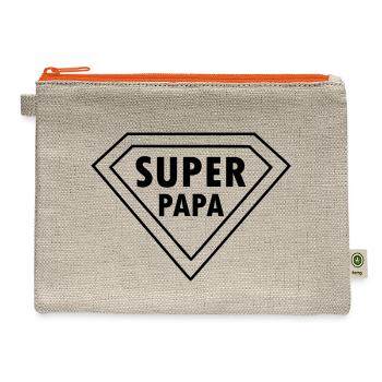 Super Papa - Hemp Carry All Pouch - natural/orange - Front