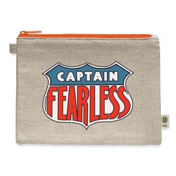 Captain Fearless boy - Hemp Carry All Pouch - natural/orange - Front