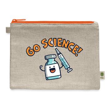 Go Science - Hemp Carry All Pouch - natural/orange - Front