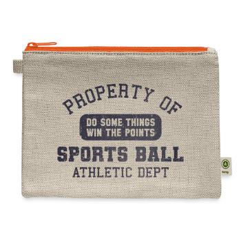 Go Sportsball - Hemp Carry All Pouch - natural/orange - Front