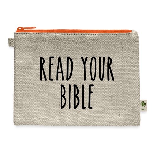 Read Your Bible - Hemp Carry All Pouch