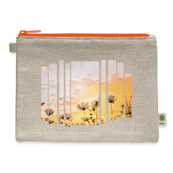 Last Light - Hemp Carry All Pouch - natural/orange - Front