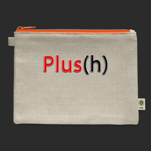 Plus(h) New logo Large fo - Hemp Carry All Pouch
