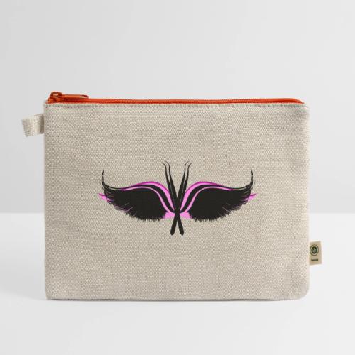 Lash Tweezer Wings black - Hemp Carry All Pouch