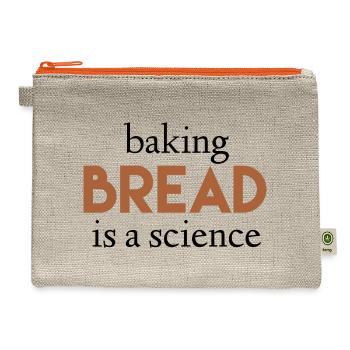 Baking Bread Is A Science - Hemp Carry All Pouch - natural/orange - Front