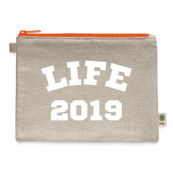 life 2019 - Hemp Carry All Pouch - natural/orange - Front
