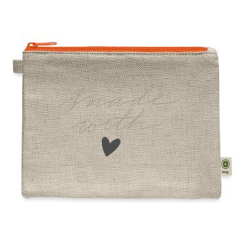 make with - Hemp Carry All Pouch - natural/orange - Front