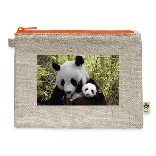 panda - Hemp Carry All Pouch