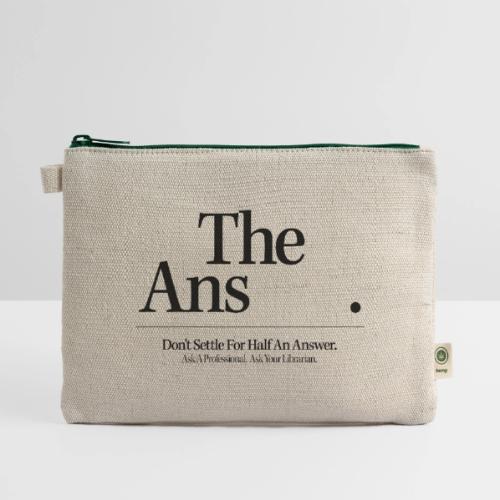 Vintage ALA: Don't Settle for Half an Answer - Hemp Carry All Pouch