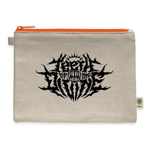 Teeth Of The Divine Logo BLACK - Hemp Carry All Pouch