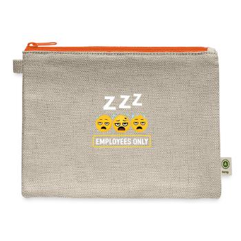 Employees Only Sleepy Sign - Hemp Carry All Pouch - natural/orange - Front