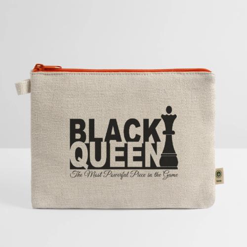Black Queen Most Powerful Piece in the Game Tees - Hemp Carry All Pouch