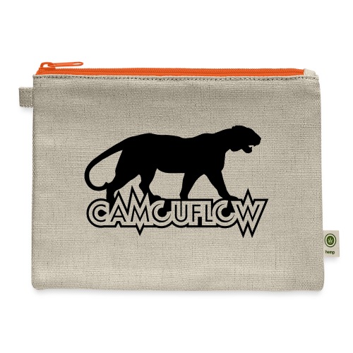 Camouflow Panther Logo - Hemp Carry All Pouch