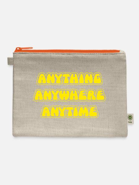 The Goodies Anything Anywhere Anytime - Hemp Carry All Pouch - natural/orange
