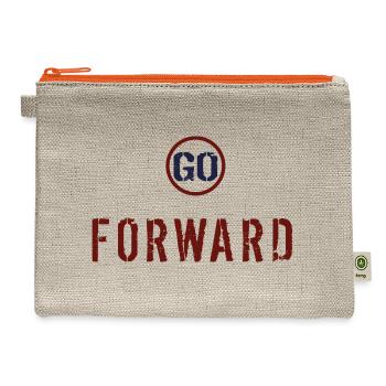 Go Forward - Hemp Carry All Pouch - natural/orange - Front