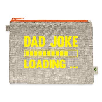The DAD Joke is loading - Hemp Carry All Pouch - natural/orange - Front