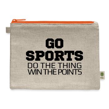 Go Sports - Hemp Carry All Pouch - natural/orange - Front
