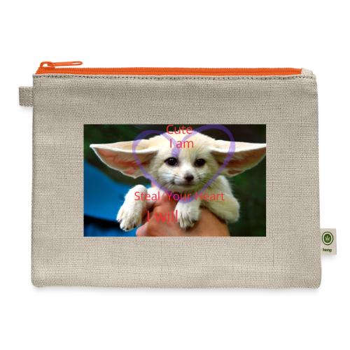 baby fox - Hemp Carry All Pouch