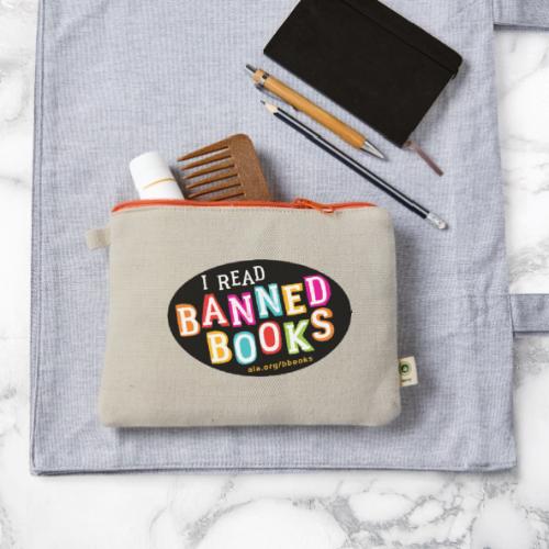 I Read Banned Books - Hemp Carry All Pouch