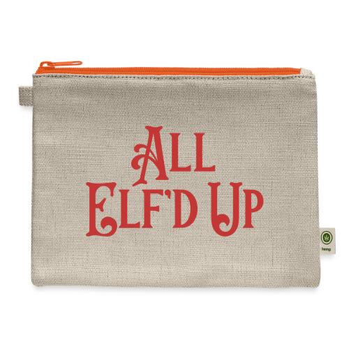All Elf'd Up in Red - Hemp Carry All Pouch