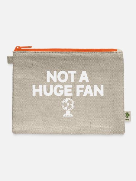 Not A Huge Fan - Hemp Carry All Pouch - natural/orange
