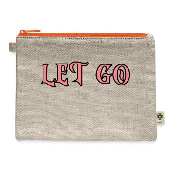 Let Go - Hemp Carry All Pouch - natural/orange - Front