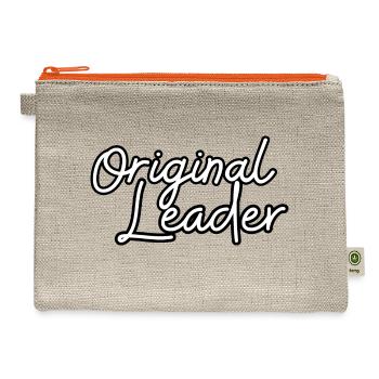 Original Leader - Hemp Carry All Pouch - natural/orange - Front
