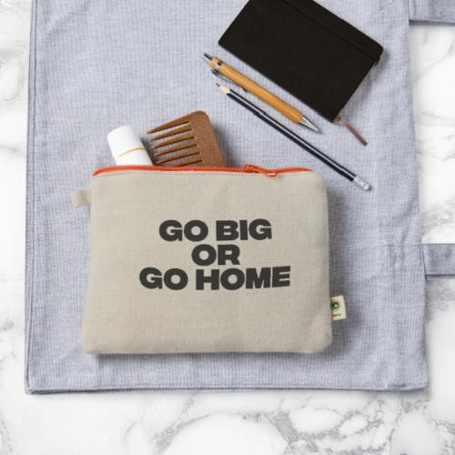 go big or go home - Hemp Carry All Pouch