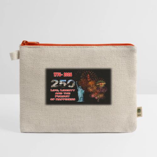1776 - 2026 - 250 Years USA | Fireworks - Hemp Carry All Pouch