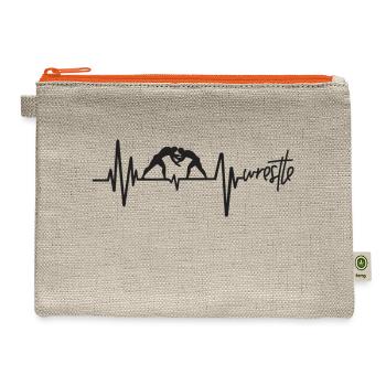 wrestle - Hemp Carry All Pouch - natural/orange - Front