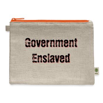 Government Enslaved - Hemp Carry All Pouch - natural/orange - Front