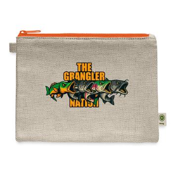 Grangler Nation - Hemp Carry All Pouch - natural/orange - Front