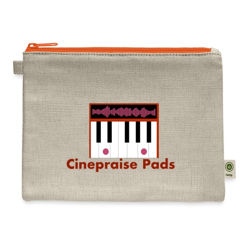 Cinepraise Pads Orange Black - Hemp Carry All Pouch