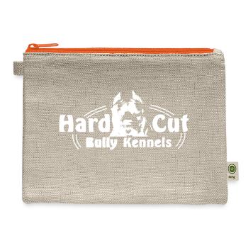 HARD CUT BULLY KENNELS White Gear - Hemp Carry All Pouch - natural/orange - Front