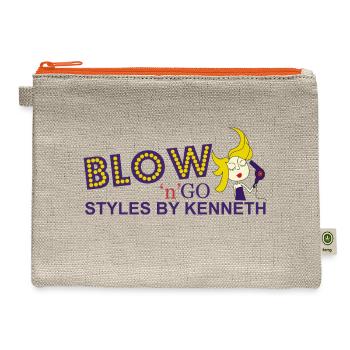 Blow n Go Styles By Kenneth - Hemp Carry All Pouch - natural/orange - Front