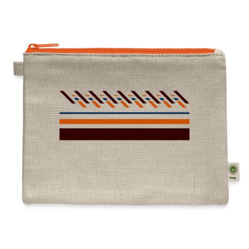 Cute, colorful striped designs for the seasons - Hemp Carry All Pouch