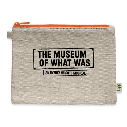 Museum of What Was Logo (Black) - Hemp Carry All Pouch