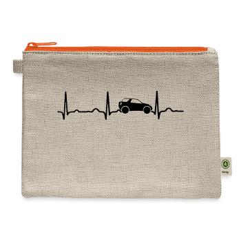 GIFT - ECG JEEP BLACK - Hemp Carry All Pouch - natural/orange - Front