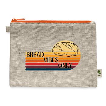 Bread vibes only - Hemp Carry All Pouch - natural/orange - Front