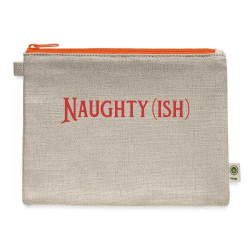 Naughtyish Red - Hemp Carry All Pouch